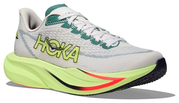 Hoka Mach 7 Laufschuhe Weiß/Gelb/Rot Damen
