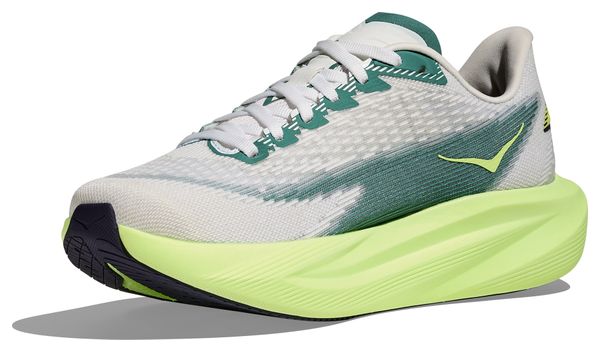 Hoka Mach 7 Laufschuhe Weiß/Gelb/Rot Damen