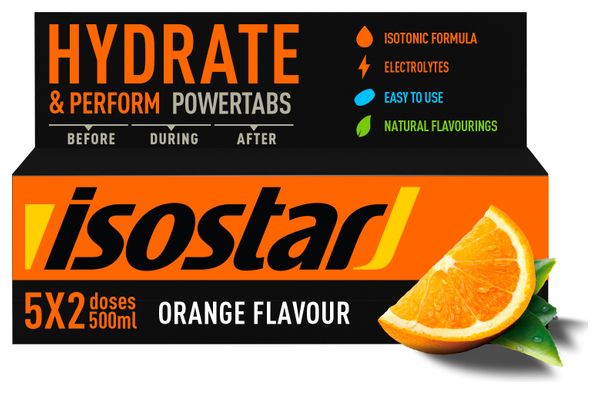 ISOSTAR Effervescent Powertabs Fast Hydration Flavour Orange