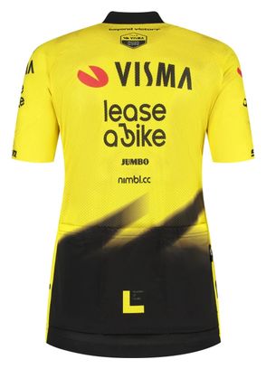 Maillot de manga corta Team Visma | Lease a Bike Amarillo 2026 Mujer