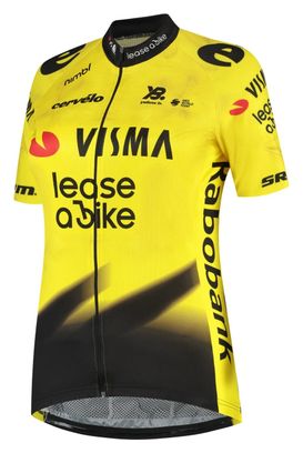 Maillot de manga corta Team Visma | Lease a Bike Amarillo 2026 Mujer