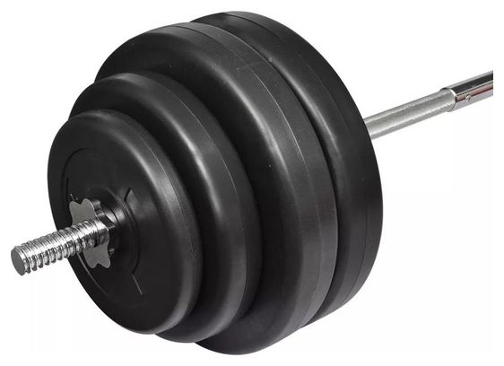 Haltère curl sport musculation fitness 60 kg avec poids