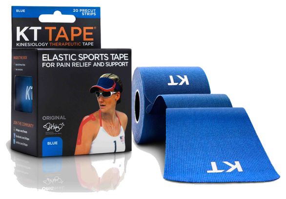 Cinta adhesiva KT TAPE COTON ORIGINAL Azul 20 cintas