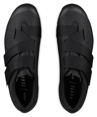 Par de zapatillas de MTB Fizik Terra Powerstrap X4 negro