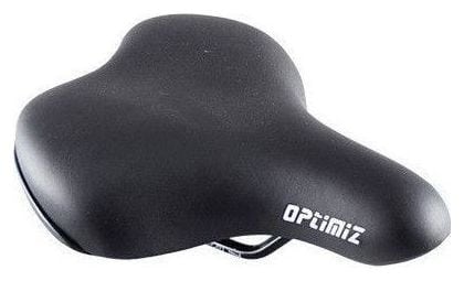 selle loisir optimiz confort mixte noir rail acier (238 x 146mm)