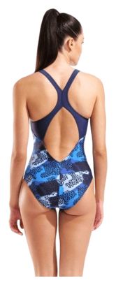 Arena Camo Badeanzug Blau Damen