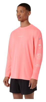 Maglietta da trail Asics Fujitrail con logo rosso da uomo