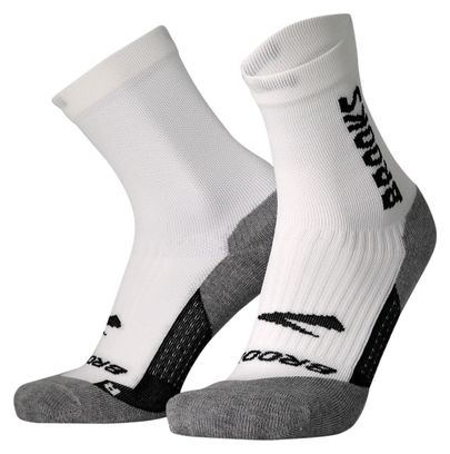 Brooks Ghost Crew Socks White