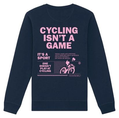 Çois Sudadera Unisex 'El ciclismo no es un juego' Azul