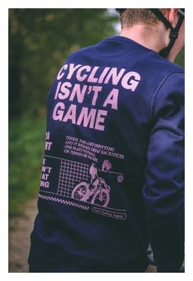 Çois Unisex 'Cycling Isn't a Game' Sweat Blue