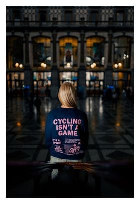 Çois Unisex 'Cycling Isn't a Game' Sweat Blue