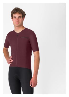 Maglia Castelli Premio Evo Bordeaux a manica corta