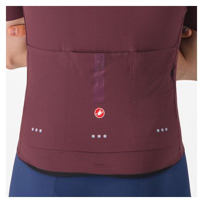 Maglia Castelli Premio Evo Bordeaux a manica corta