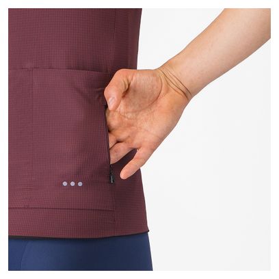 Maglia Castelli Premio Evo Bordeaux a manica corta