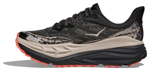 Hoka Stinson 7 Black/Gray Women's Trail Shoes