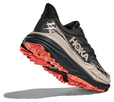 Hoka Stinson 7 Black/Gray Women's Trail Shoes
