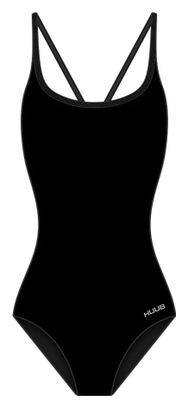 Damen Einteiler Badeanzug Kostüm Schwarz