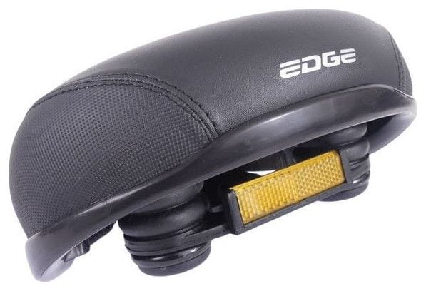 EDGE Selle de vélo Ville Protect - Avec protection d'angle - Noir