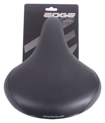 EDGE Selle de vélo Ville Protect - Avec protection d'angle - Noir