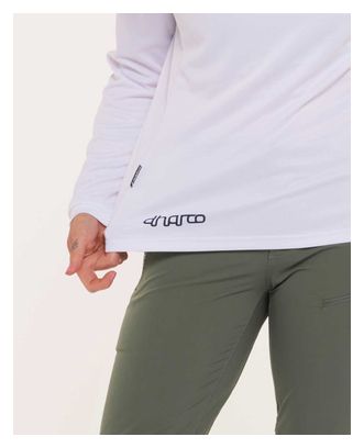 Dharco Gravity Maillot de manga larga para mujer Blanco