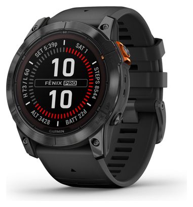 Garmin fēnix 7X Pro Solar Edition Slate Grey Black Sporthorloge