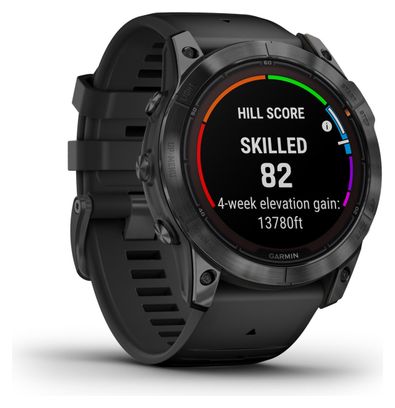 Montre de Sport Garmin fēnix 7X Pro Solar Edition Gris Slate Noir