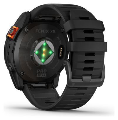 Montre de Sport Garmin fēnix 7X Pro Solar Edition Gris Slate Noir