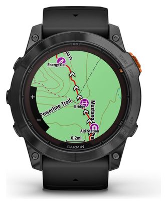 Montre de Sport Garmin fēnix 7X Pro Solar Edition Gris Slate Noir