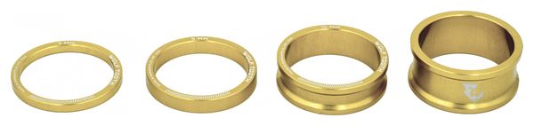 Wolf Tooth Precision Headset Spacers Kit (x4) Gold