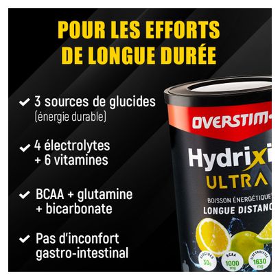 Boisson énergétique Overstims Hydrixir Ultra Citron - Citron Vert 400g