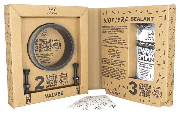 Peaty's Holeshot Tubeless Umrüstkit DH &amp; Enduro MTB Breit 35 mm