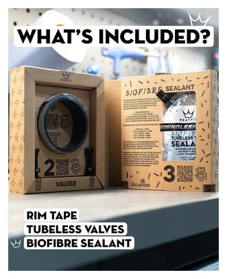 Peaty's Holeshot Tubeless Umrüstkit DH &amp; Enduro MTB Breit 35 mm