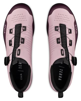 Chaussures de Gravel Fizik Terra Atlas Rose Noir Unisexe