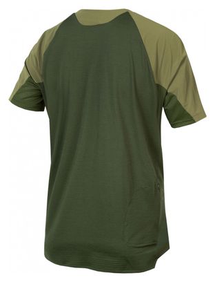 Endura GV500 Foyle Olive Green Gravel Short Sleeve Jersey