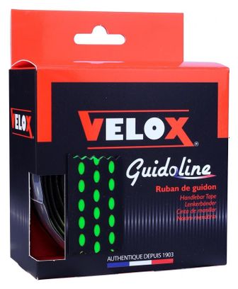 Ruban guidoline vélo - noir/vert