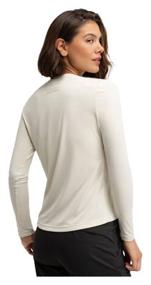 T-shirt randonnée manches longues femme Wander Sand Beige