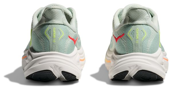 Chaussures Running Hoka Clifton 10 Vert/Jaune Femme