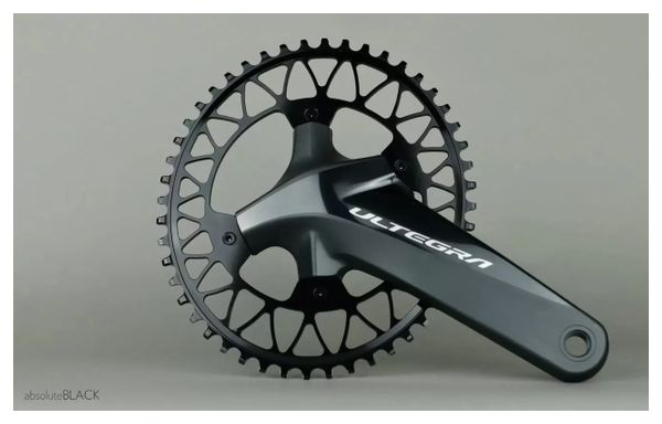 absolute black Oval Gravel 1× 110/5 bcd absoluteBLACK | 1X OVAL 110/5 bcd Cyclocross - Gravel chainring