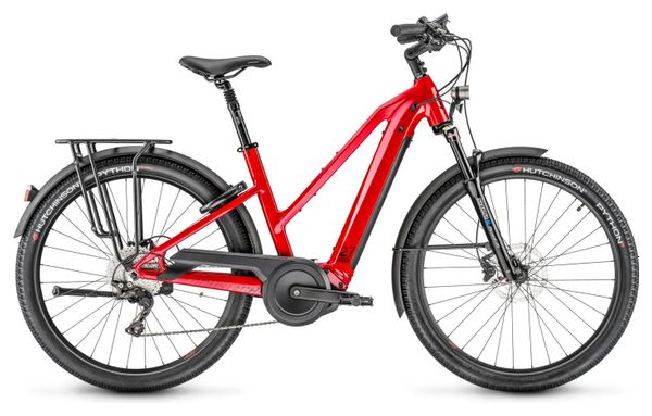 Moustache Electric City Bike Saturday 27 Xroad 5 Open Shimano Deore 10V 625 Wh 27.5'' Red Metal 2022