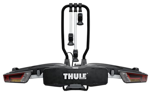 Portabici Thule EasyFold XT 3 bici montato su gancio di traino 13 pin