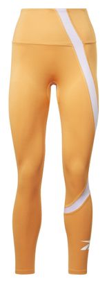 Collant Long Reebok Vector Workout Ready Femme Orange / Blanc