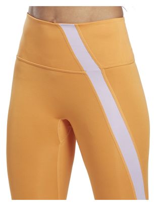 Collant Long Reebok Vector Workout Ready Femme Orange / Blanc