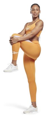 Lange Tights Reebok Vector Workout Ready Women Orange / Weiß