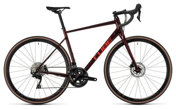 Vélo de Route Cube Attain SLX Shimano 105 11V 700 mm Rouge Deep 2023