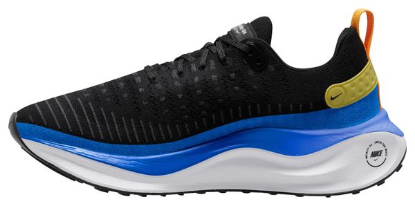 Nike ReactX Infinity Run 4 Hardloopschoenen Zwart Blauw Geel