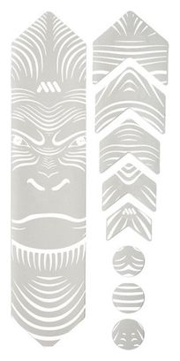 Kit Protection de Cadre All Mountain Style Honeycomb 9 pcs - Gorille Blanc