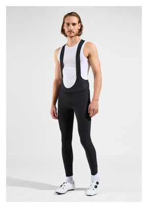 Culotte con tirantes Odlo Zeroweight Warm Negro