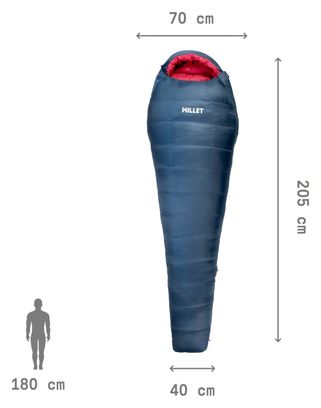 Damenschlafsack Millet Light Down -5° Blau