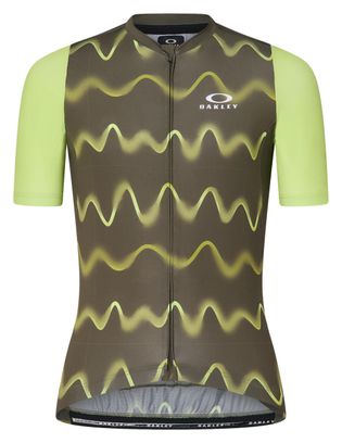 Oakley Endurance Dazzle Camo Short Sleeve Jersey Groen