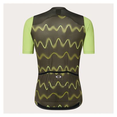 Oakley Endurance Dazzle Camo Short Sleeve Jersey Groen